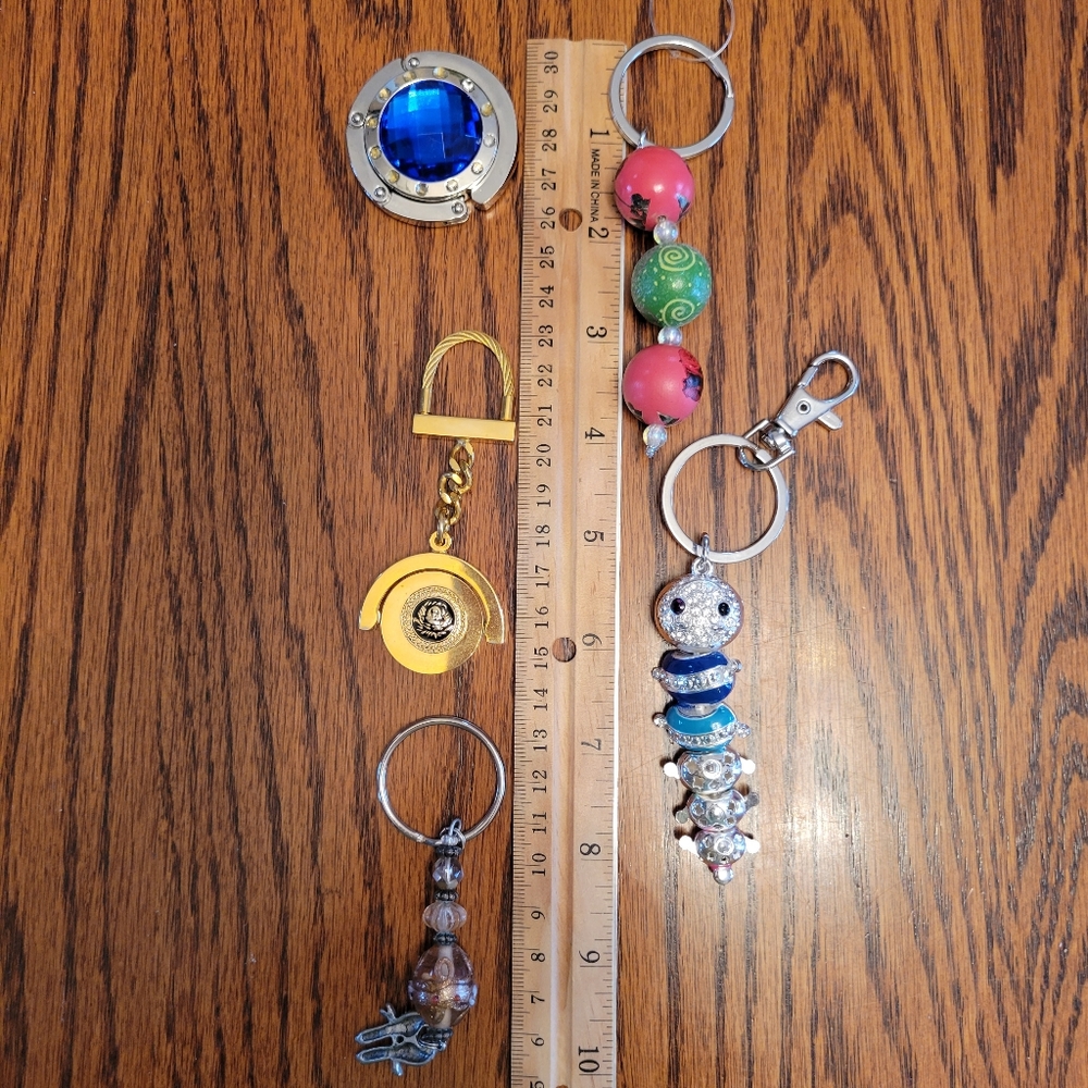 Key Chain Bag Charm & Accessory Bundle ~ Rhinestone ~ Birds & Bug - Picture 13 of 13